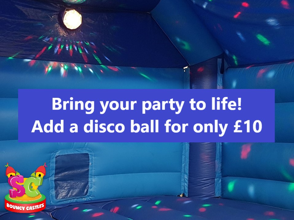Disco bouncy castle