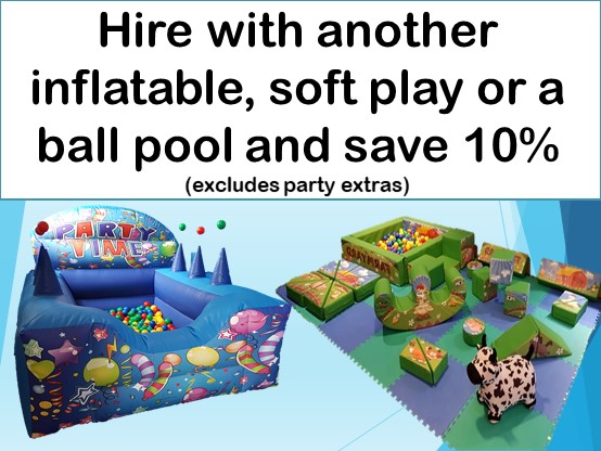 A picture of inflatables to hire in Sheffield