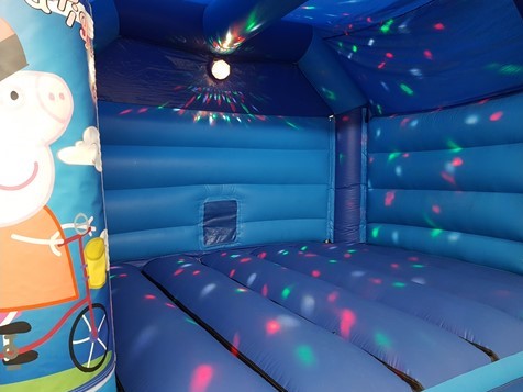 A phot of disco bouncy castle hire in Sheffield, Chesterfield and Rotherham