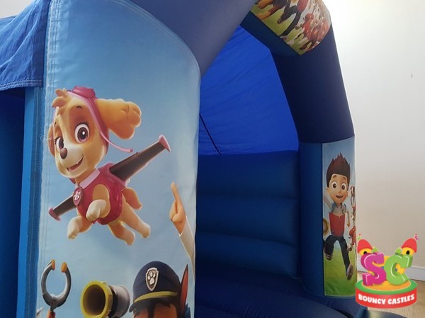 Bouncy castle with slide for hire in Chesterfield