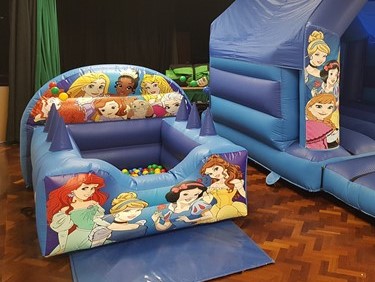 Princess ball pool hire in Sheffield, Chesterfield and Rotherham